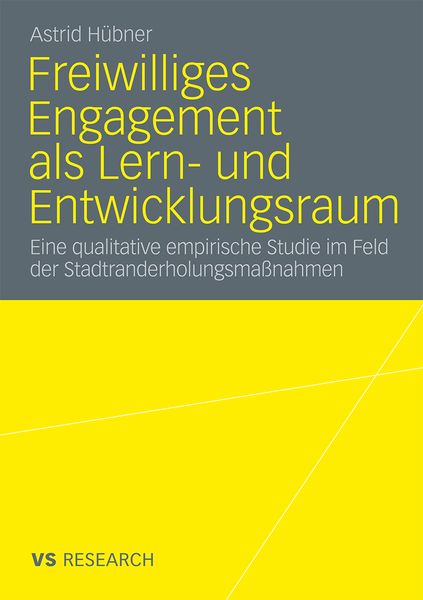 Produktbild: Freiwilliges Engagement als Lern- und Entwicklungsraum