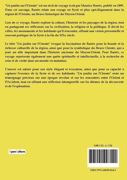 Produktbild: Un jardin sur l'Oronte
