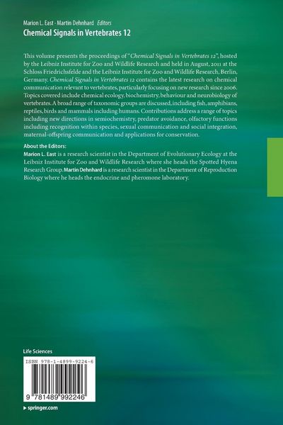 Produktbild: Chemical Signals in Vertebrates 12