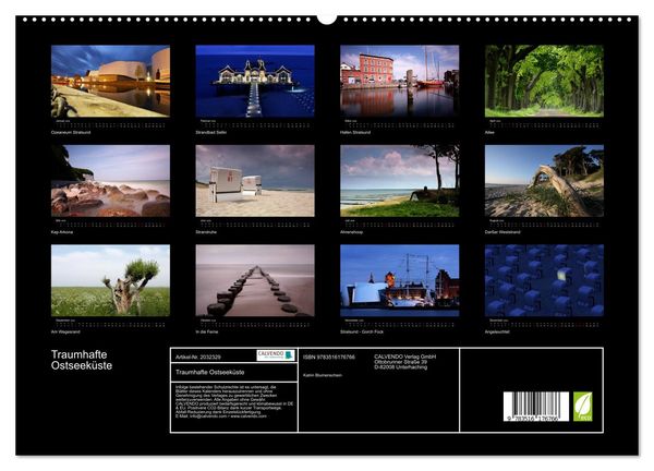 Produktbild: Traumhafte Ostseek&uuml;ste (hochwertiger Premium Wandkalender 2026 DIN A2 quer), Kunstdruck in Hochglanz