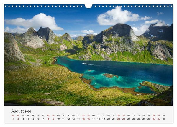 Produktbild: Farben der Lofoten - Jahreszeiten jenseits des Polarkreises (Wandkalender 2026 DIN A3 quer), CALVENDO Monatskalender