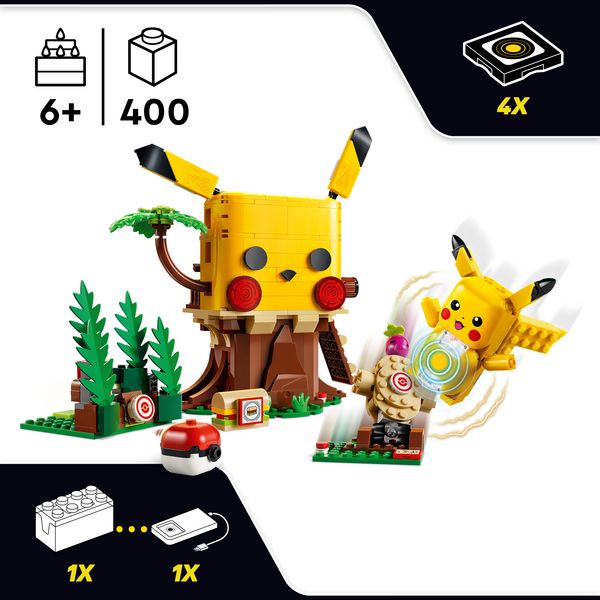 Produktbild: LEGO Pok&eacute;mon: SMART Play: Trainingshaus mit Pikachu All-in-1 Set 72164