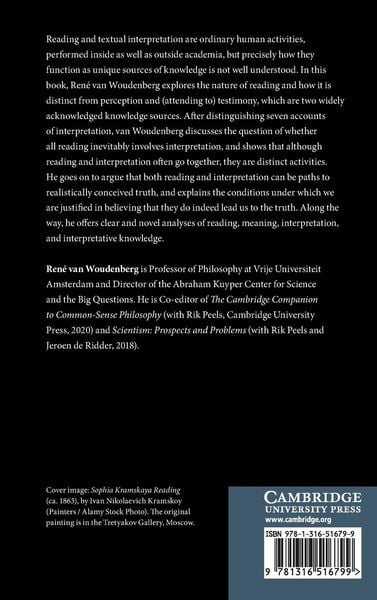 Produktbild: The Epistemology of Reading and Interpretation