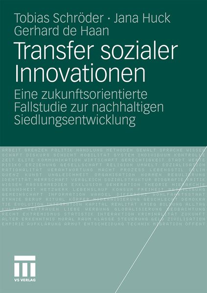 Produktbild: Transfer sozialer Innovationen