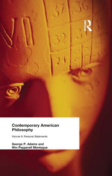 Produktbild: Contemporary American Philosophy