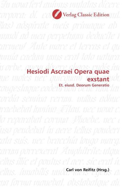 Produktbild: Hesiodi Ascraei Opera quae exstant