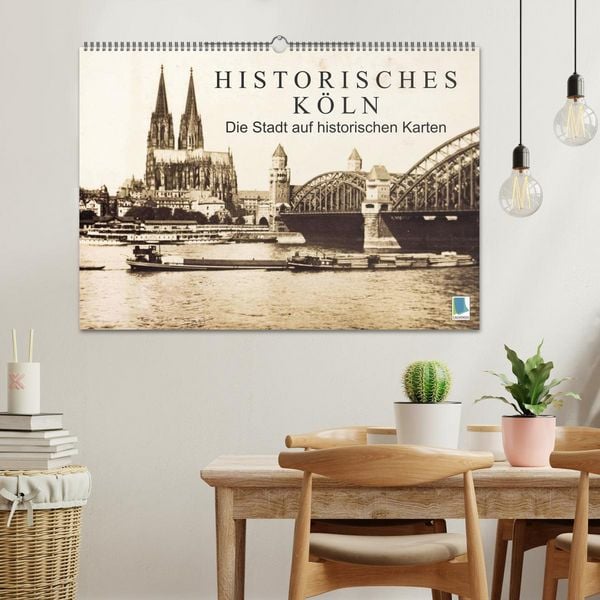 Produktbild: Historisches K&ouml;ln &ndash; Die Stadt auf historischen Karten (Wandkalender 2026 DIN A2 quer), CALVENDO Monatskalender