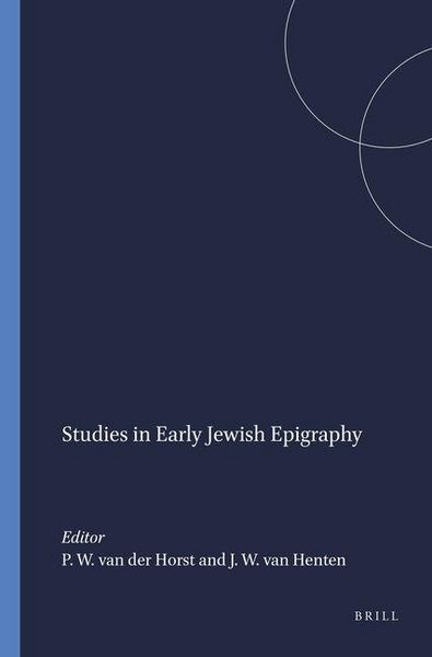 Produktbild: Studies in Early Jewish Epigraphy