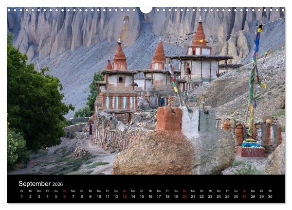 Produktbild: Buddhistische Ch&ouml;rten im Himalaya (Wandkalender 2026 DIN A3 quer), CALVENDO Monatskalender