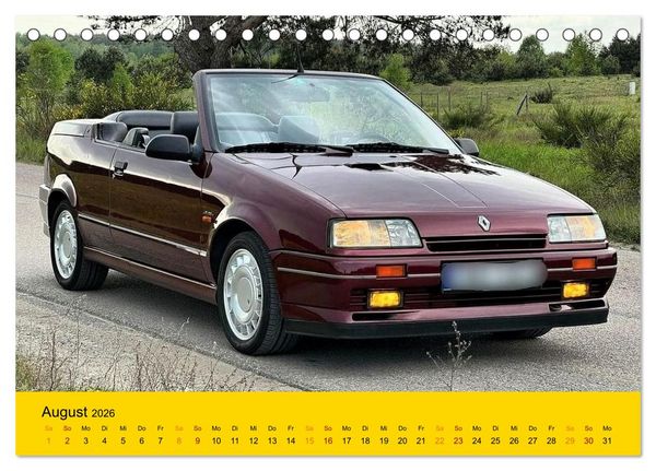 Produktbild: Historische Renault (Tischkalender 2026 DIN A5 quer), CALVENDO Monatskalender