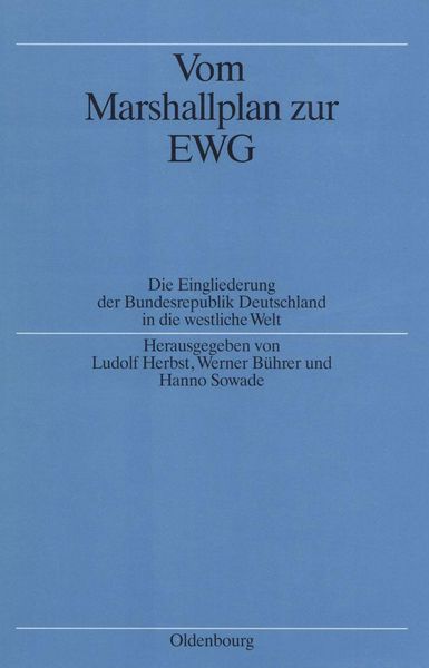 Produktbild: Vom Marshallplan zur EWG