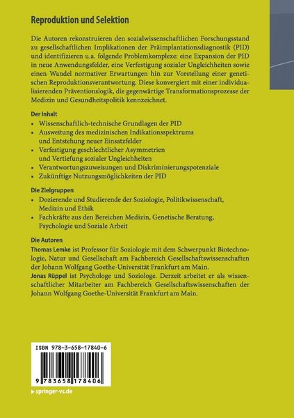 Produktbild: Reproduktion und Selektion