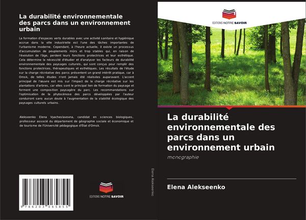 Produktbild: La durabilit&eacute; environnementale des parcs dans un environnement urbain