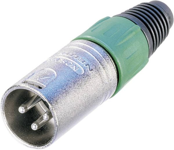 Neutrik NC3MX XLR-Steckverbinder Stecker, gerade Polzahl: 3 Silber 1St.