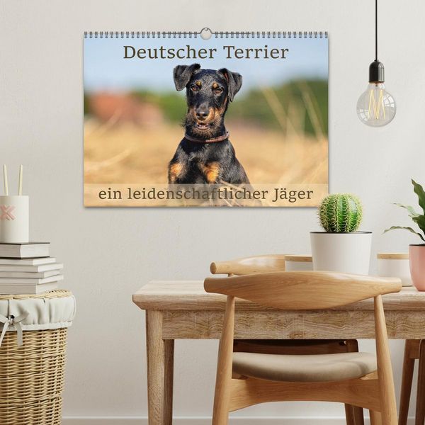 Produktbild: Deutscher Terrier - ein leidenschaftlicher J&auml;ger (Wandkalender 2026 DIN A3 quer), CALVENDO Monatskalender