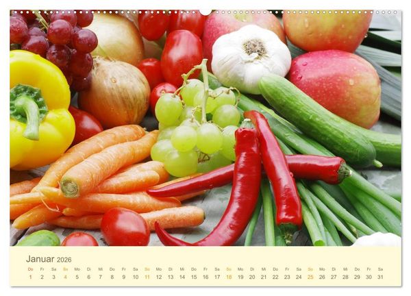 Produktbild: Leckereien aus der K&uuml;che CH - Version (hochwertiger Premium Wandkalender 2026 DIN A2 quer), Kunstdruck in Hochglanz