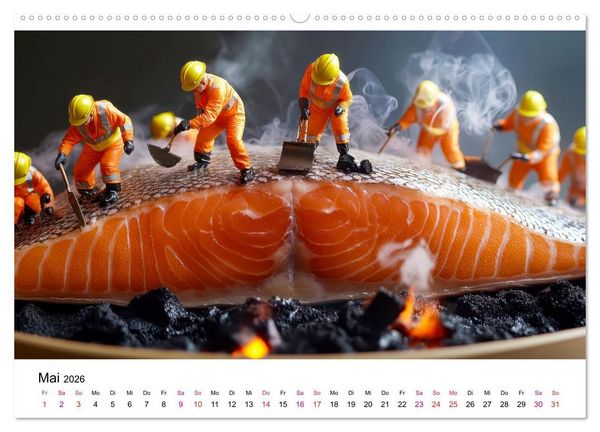Produktbild: Winzige Welten - die kleinen Helfer des Jahres (Wandkalender 2026 DIN A2 quer), CALVENDO Monatskalender