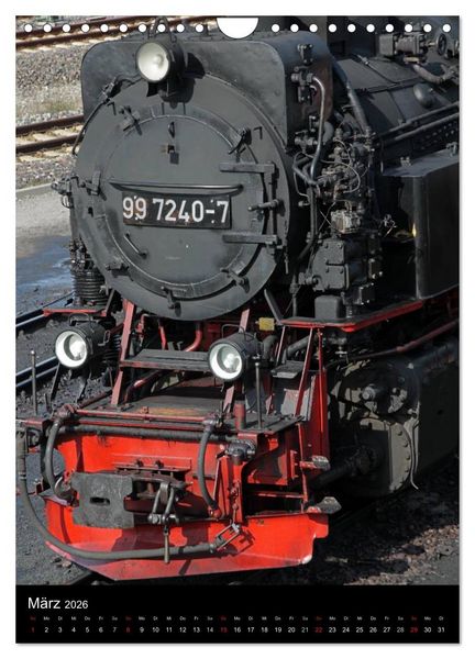 Produktbild: Die Brockenbahn (Wandkalender 2026 DIN A4 hoch), CALVENDO Monatskalender