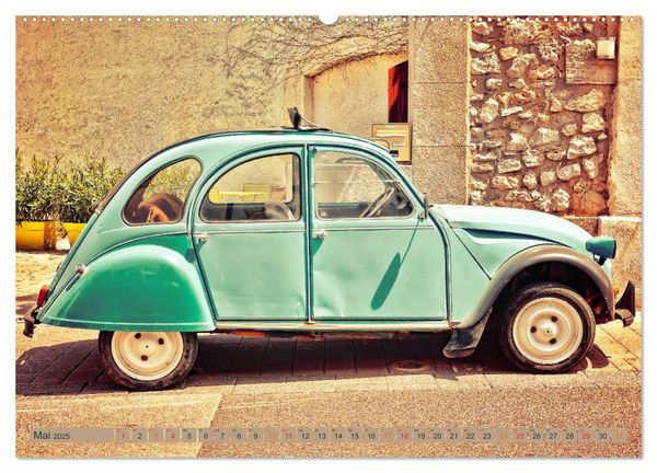 Produktbild: Die Legende - die Ente, Citro&euml;n 2CV (hochwertiger Premium Wandkalender 2025 DIN A2 quer), Kunstdruck in Hochglanz