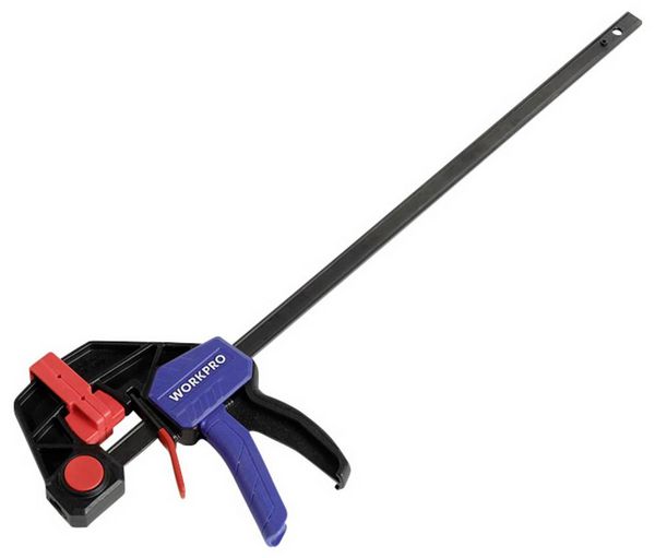 Produktbild: WorkPro WP232041 Einhandzwinge Produktabmessung, L&auml;nge: 450mm
