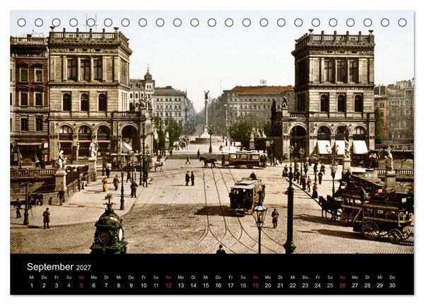 Produktbild: Berlin um 1900 (Tischkalender 2027 DIN A5 quer), CALVENDO Monatskalender