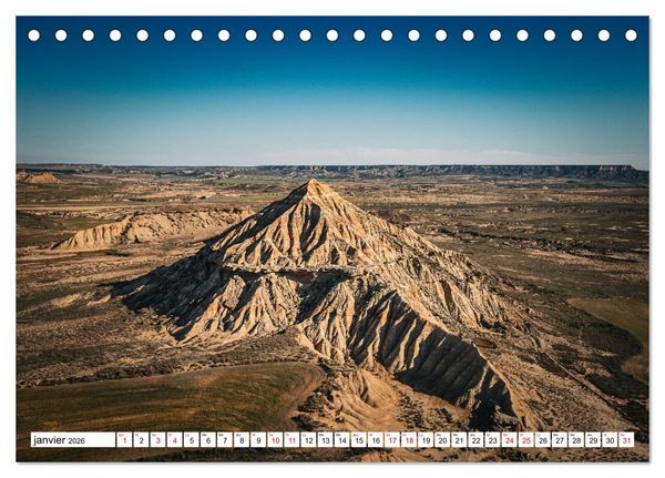 Produktbild: Sublimes paysages d'Espagne (Calendrier de bureau 2026 DIN A5 vertical), CALVENDO calendrier mensuel