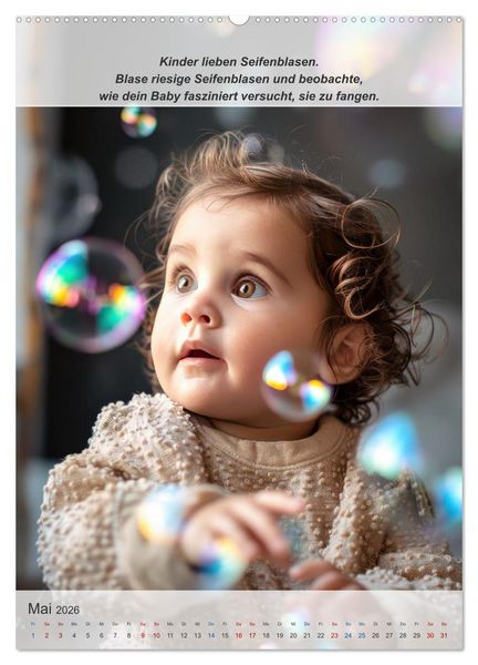 Produktbild: Keine Langeweile mehr f&uuml;r ihr Baby (hochwertiger Premium Wandkalender 2026 DIN A2 hoch), Kunstdruck in Hochglanz