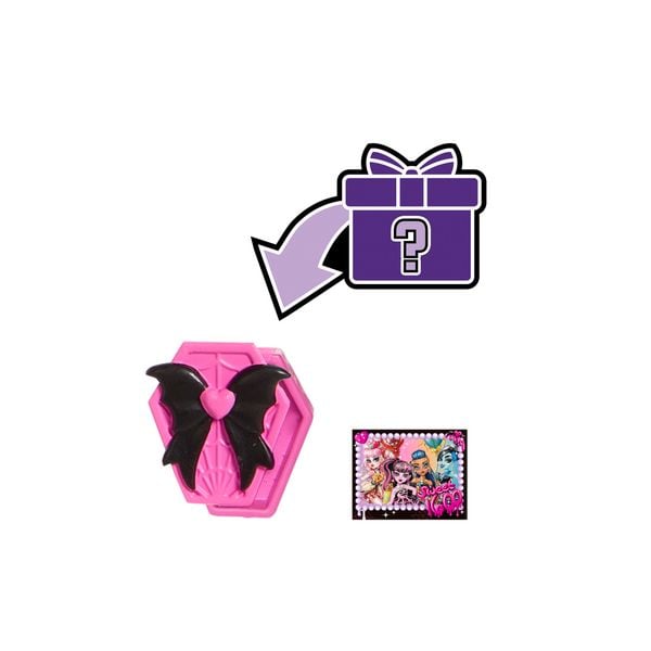Produktbild: Monster High Scary Sweet Birthday Draculaura-Puppe im Partykleid mit Ballon und Geschenk
