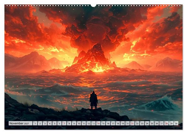 Produktbild: Ragnar&ouml;k &ndash; Die letzte Schlacht der G&ouml;tter (Wandkalender 2027 DIN A2 quer), CALVENDO Monatskalender