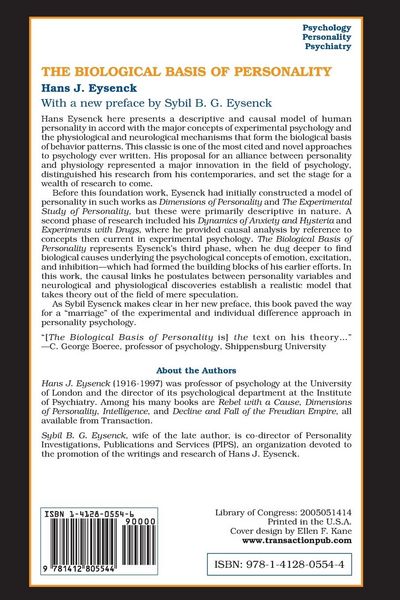 Produktbild: The Biological Basis of Personality