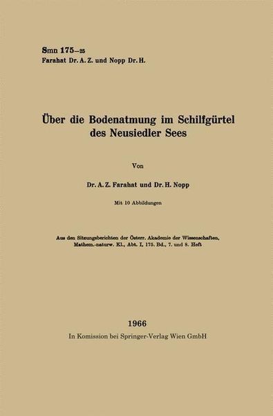 Produktbild: &Uuml;ber die Bodenatmung im Schilfg&uuml;rtel des Neusiedler Sees