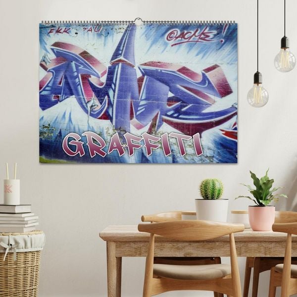 Produktbild: Graffiti - Kunst aus der Dose (Wandkalender 2026 DIN A2 quer), CALVENDO Monatskalender