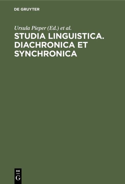 Produktbild: Studia Linguistica. Diachronica et Synchronica
