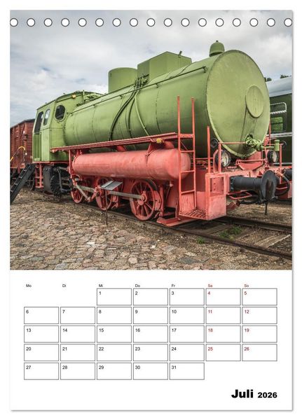 Produktbild: Klein- und Privatbahn Museum Gramzow (Tischkalender 2026 DIN A5 hoch), CALVENDO Monatskalender