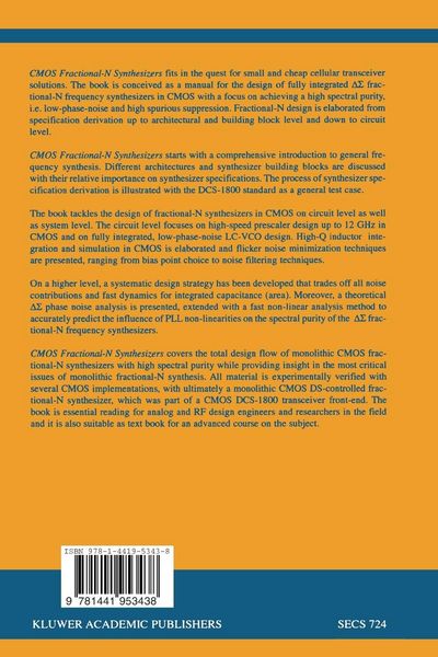 Produktbild: CMOS Fractional-N Synthesizers