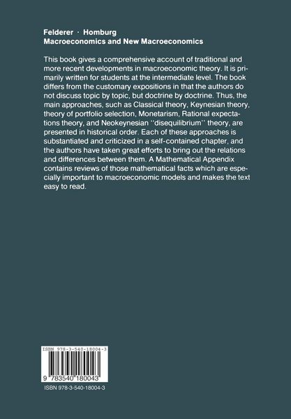 Produktbild: Macroeconomics and New Macroeconomics