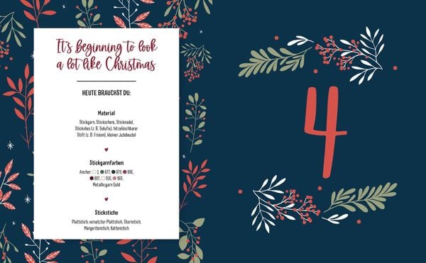 Produktbild: Mein Adventskalender-Buch &ndash;&nbsp;Stickzauber