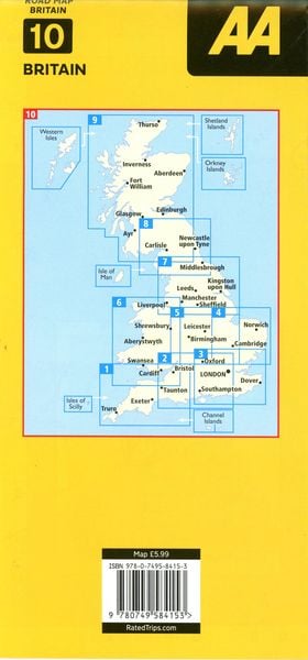 Produktbild: AA Road Map Britain