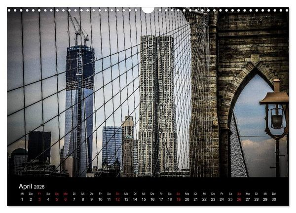 Produktbild: Brooklyn Bridge - New York City (Wandkalender 2026 DIN A3 quer), CALVENDO Monatskalender
