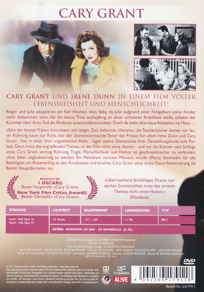 Produktbild: Penny Serenade - Akkorde der Liebe - Filmjuwelen