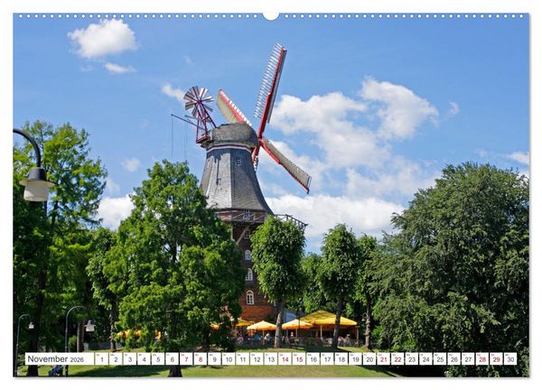 Produktbild: Ansichten von Bremen und Bremerhaven (Wandkalender 2026 DIN A2 quer), CALVENDO Monatskalender