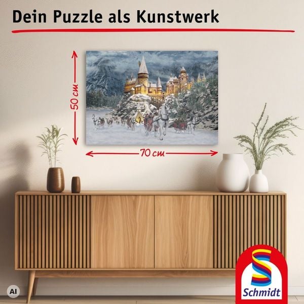 Produktbild: Schmidt 58835 - Thomas Kinkade, Harry Potter-Hogwarts Castle im Winter, Puzzle, 1000 Teile