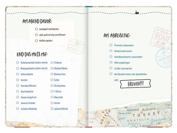 Produktbild: Reisetagebuch (Landkarte)
