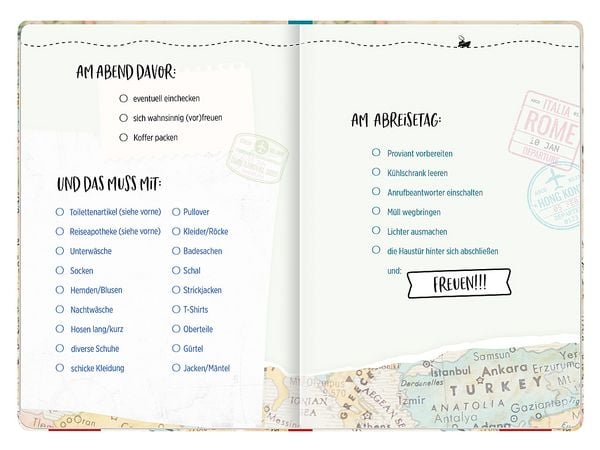 Produktbild: Reisetagebuch (Landkarte)