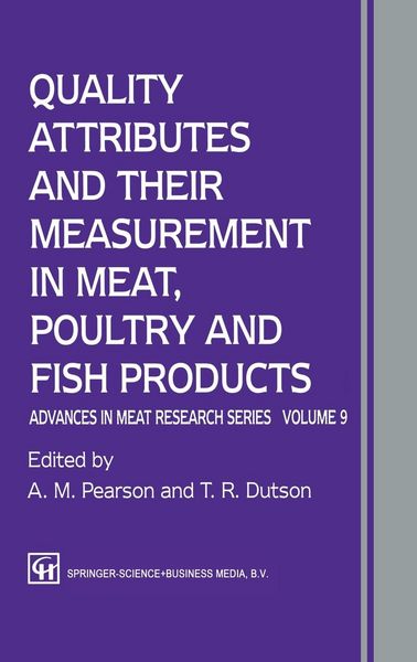 Produktbild: Quality Attributes and Their Measurement in Meat, Poultry and Fish Products