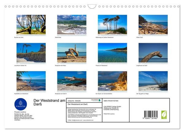 Produktbild: Der Weststrand am Dar&szlig; (Wandkalender 2026 DIN A3 quer), CALVENDO Monatskalender