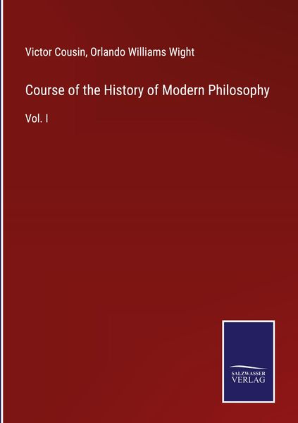 Produktbild: Course of the History of Modern Philosophy