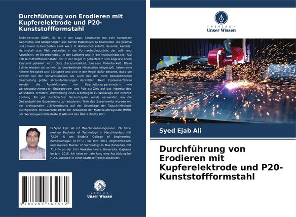 Produktbild: Durchf&uuml;hrung von Erodieren mit Kupferelektrode und P20-Kunststoffformstahl