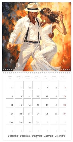 Produktbild: Danse passion (Calendrier mural carr&eacute; 2026 30x30 cm) Calendrier double avec une page pour vos prises de notes