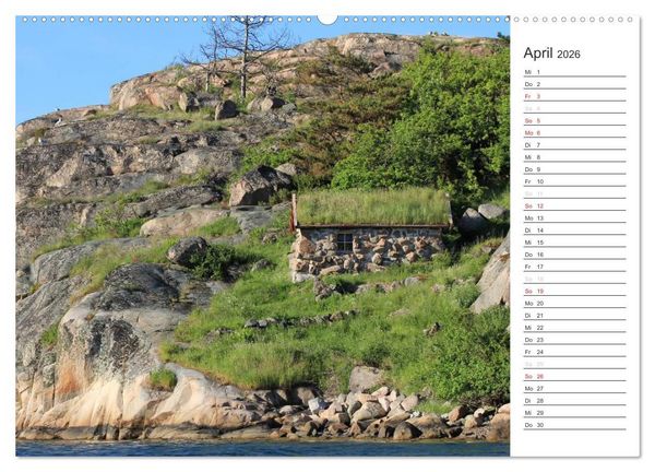Produktbild: Unterwegs in Schweden (hochwertiger Premium Wandkalender 2026 DIN A2 quer), Kunstdruck in Hochglanz